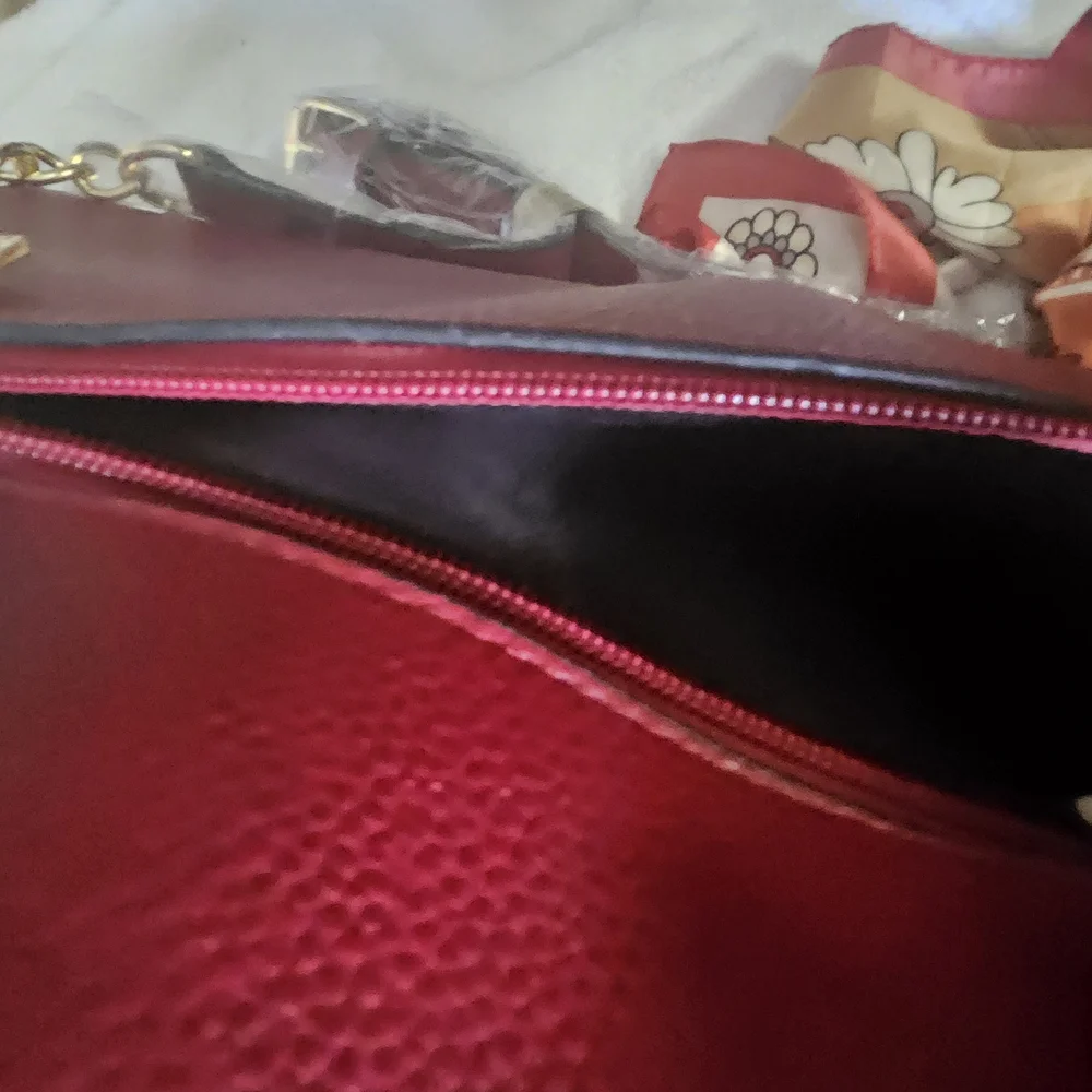 Red Women's Bag Set